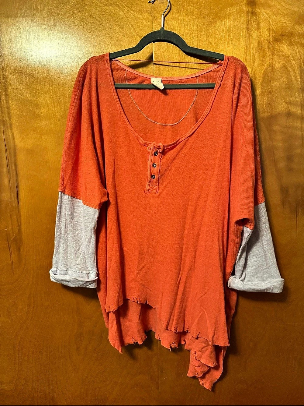 We The Free Back at It Thermal Henley Tunic